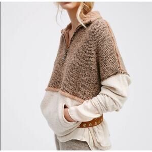 Free People | Pop That Collar Pullover Jumper Camel Color Size L